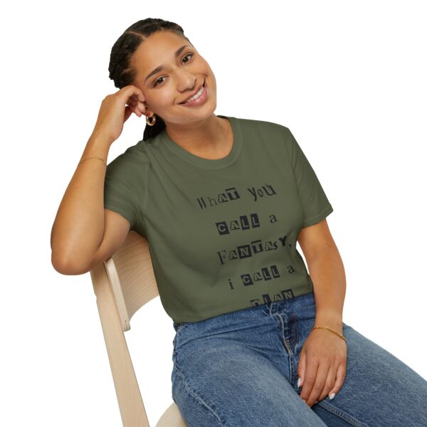 Nyssa Nevers "Fantasy To Plan" (Black Ink) - Unisex Softstyle T-Shirt - Image 16