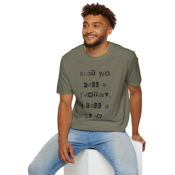 Nyssa Nevers "Fantasy To Plan" (Black Ink) - Unisex Softstyle T-Shirt - Image 6