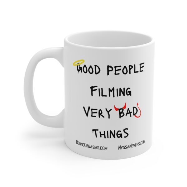 Nyssa Nevers - Good People Filming Very Bad Things - White Ceramic Coffee Mugs (11oz - 15oz - 20oz)