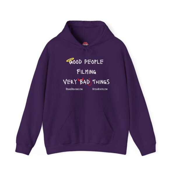Nyssa Nevers - Good People Filming Very Bad Things - Unisex Hoodie (13 colors) - Image 16