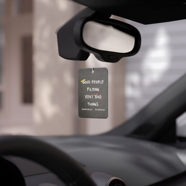 Nyssa Nevers - Good People Filming Very Bad Things - Black Car Air Freshener - Image 3
