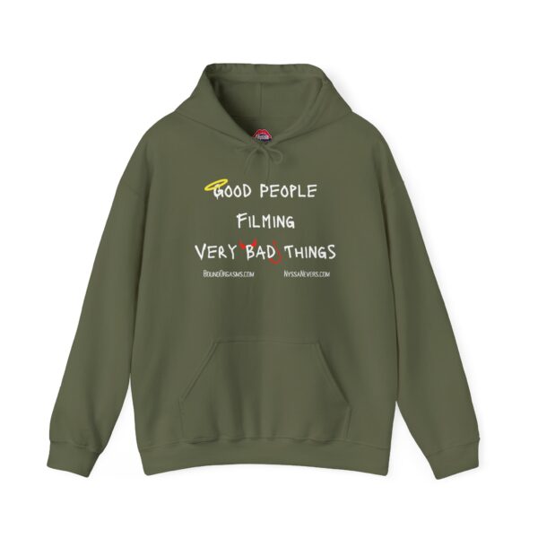 Nyssa Nevers - Good People Filming Very Bad Things - Unisex Hoodie (13 colors) - Image 8