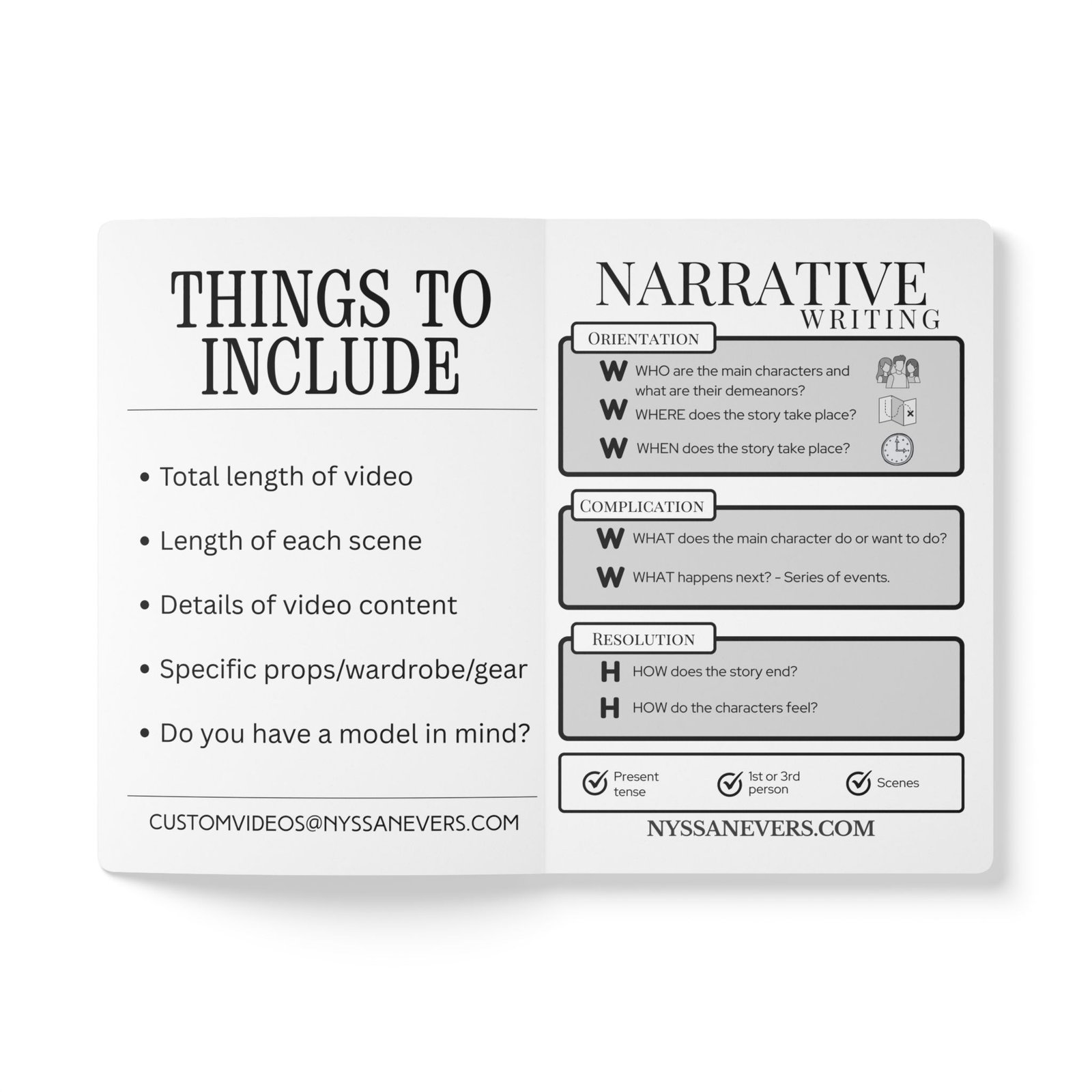 Nyssa Nevers "Scandalous Screenplays Volume 1" Softcover Journal (with Inside Prints) - Image 3