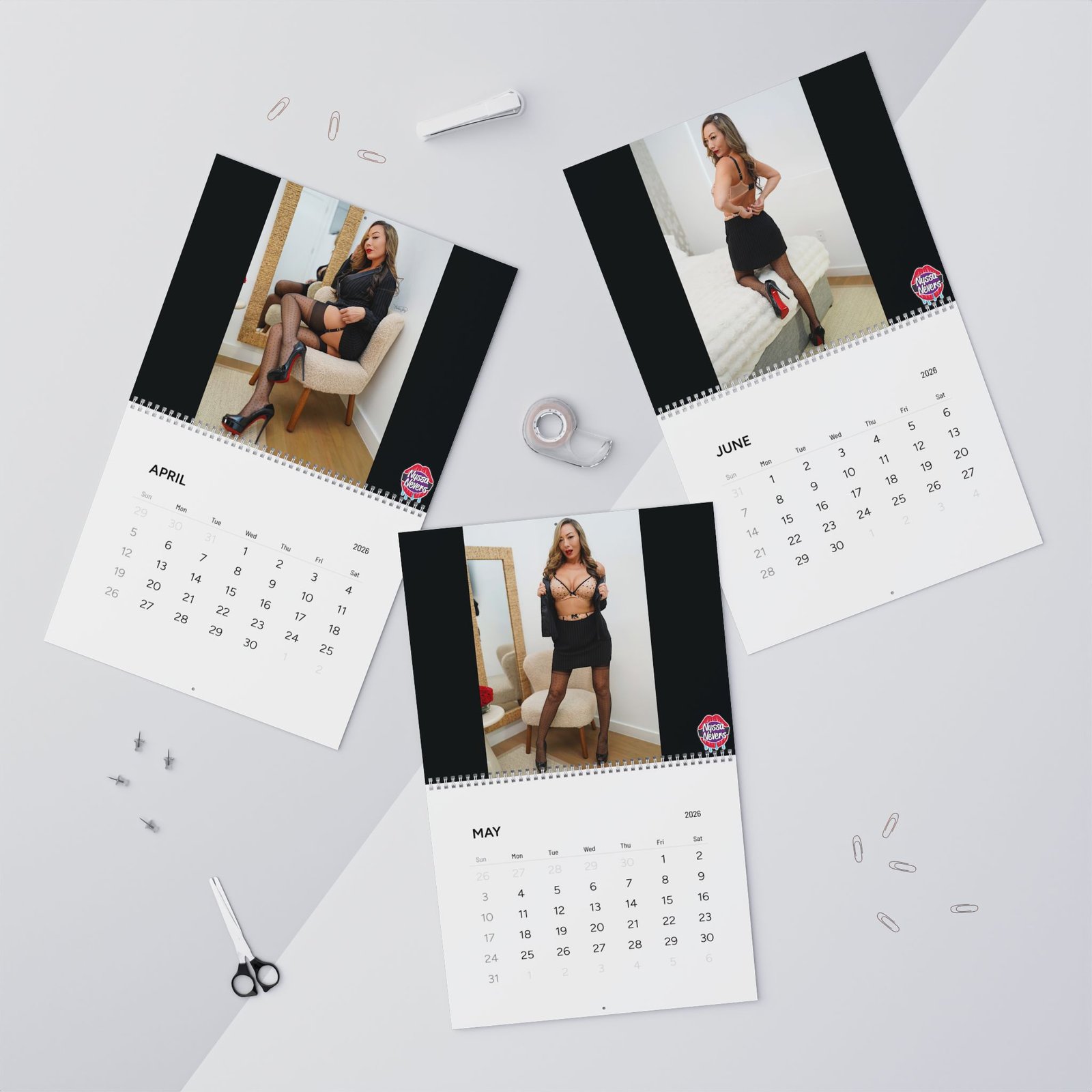 Nyssa Nevers "Pinstripes To Polka Dots" 2026 Wall Calendar